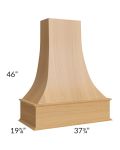 Portland Sand 36" Curved Wood Range Hood  