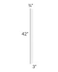 Stratton White Shaker 3x42 Wall Filler