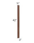 Farmhouse Walnut Shaker 3x42 Wall Filler 