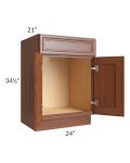 Phoenix Caramel Glaze 24" Vanity Sink Base Cabinet