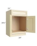 Phoenix Cream Glaze 24" Vanity Sink Base Cabinet