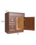 Phoenix Caramel Glaze 30x21 Vanity Sink Base Cabinet (Door on Right)