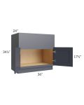 Midtown Indigo Shaker 36" Farm Sink Base Cabinet