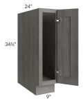 Providence Slate Grey 9" Full Height Door Base Cabinet 