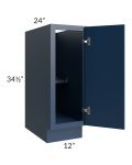Portland Navy Blue 12" Full Height Door Base Cabinet