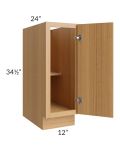 Portland Sand 12" Full Height Door Base Cabinet