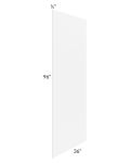 Providence White 36x96 Finished Back Panel