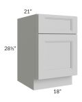 Tuscan Painted Grey 18" File Base Cabinet