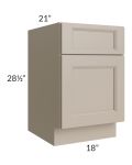 Tuscan Oyster 18" File Base Cabinet