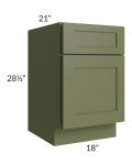 Midtown Hunter Green Shaker 18" File Base Cabinet