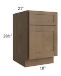 Midtown Mocha Shaker 18" File Base Cabinet
