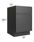Vienna Black 18" File Base Cabinet