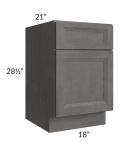 Salem Dark Grey 18" File Base Cabinet