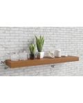 Aspen White Shaker 42" Floating Walnut Shelf