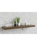 Midtown White Shaker 48" Floating Walnut Shelf