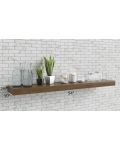 Midtown Blue Shaker 54" Floating Walnut Shelf