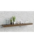 Midtown Mint Green Shaker 54" Floating Walnut Shelf