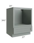 Woodland Green Shaker 24" 2-Drawer Base Cabinet