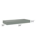 Woodland Green Shaker 24" Floating Shelf