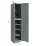 Woodland Green Shaker 24" 2-Drawer Base Cabinet