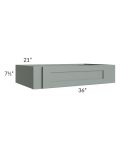Woodland Green Shaker 24" 2-Drawer Base Cabinet