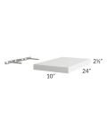 Asheville White Shaker 24" Floating Shelf