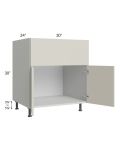 Milan Beige Matte 30" Farm Sink Base Cabinet
