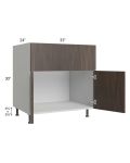 Milan Cafe 33" Farm Sink Base Cabinet