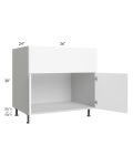 Milan White Matte 36" Farm Sink Base Cabinet