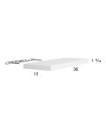 Harbor White 36" Floating Wall Shelf