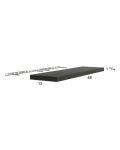 Euro Cafe 48" Floating Wall Shelf
