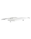Harbor White 48" Floating Wall Shelf