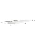Euro Gloss White 60" Floating Wall Shelf