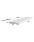 Bayville White 60" Floating Shelf