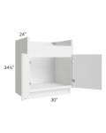 Portland White 30" Farm Sink Base Cabinet
