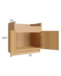 Portland Sand 33" Farm Sink Base Cabinet