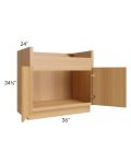 Portland Sand 36" Farm Sink Base Cabinet 