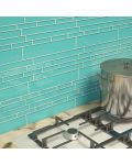 Cristezza Club Glass Tile in Teal - 9.5" x 10.5"