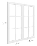 Gramercy White 36x42 Clear Glass Door (Cabinet Sold Separately)