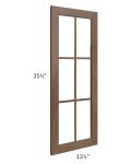 Gramercy Coffee Clear Glass Door for a 24x36 Diagonal Corner Wall Cabinet (Cabinet Sold Separately)