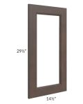 Tuscan Kona Brown 15x30 Clear Glass Door (Cabinet Sold Separately)