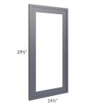 Vienna Indigo 15x30 Clear Glass Door (Cabinet Sold Separately)