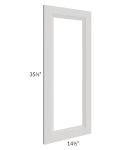 Salem Light Grey 15x36 Clear Glass Door (Cabinet Sold Separately)