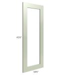 Midtown Pistachio Green Shaker 15x42 Clear Glass Door (Cabinet Sold Separately)