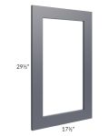 Midtown Indigo Shaker 18x30 Clear Glass Door (Cabinet Sold Separately)