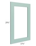 Midtown Mint Green Shaker 18x30 Clear Glass Door (Cabinet Sold Separately)