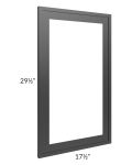 Vienna Black 18x30 Clear Glass Door (Cabinet Sold Separately)