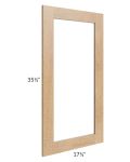 Midtown Timber Shaker 18x36 Clear Glass Door (Cabinet Sold Separately)