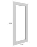 Tuscan Painted Grey 18x42 Clear Glass Door (Cabinet Sold Separately)