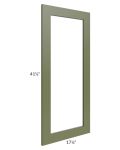 Midtown Hunter Green Shaker 18x42 Clear Glass Door (Cabinet Sold Separately)